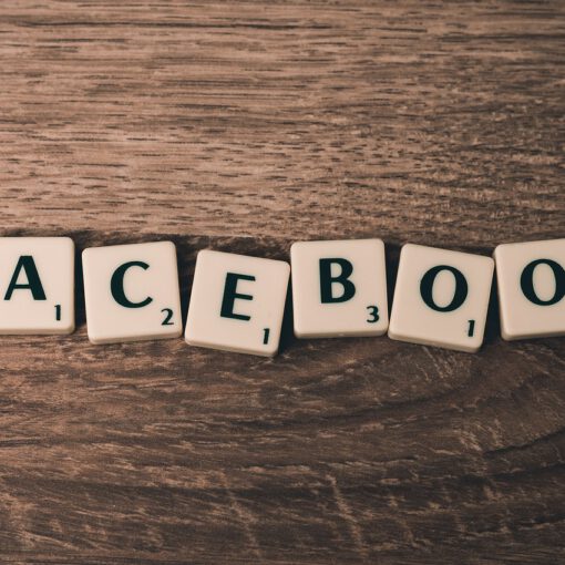 Foto Buchstaben "Facebook"